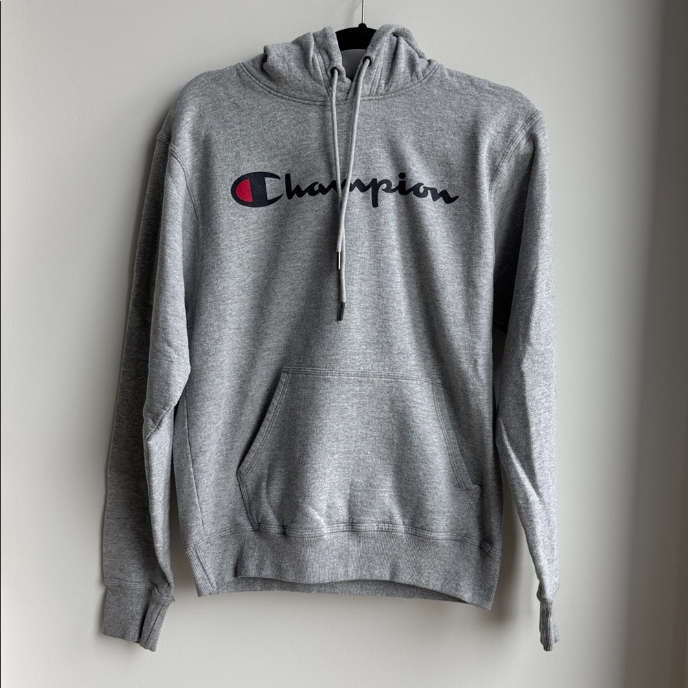 Champion Black and Gray Hoodie Size S